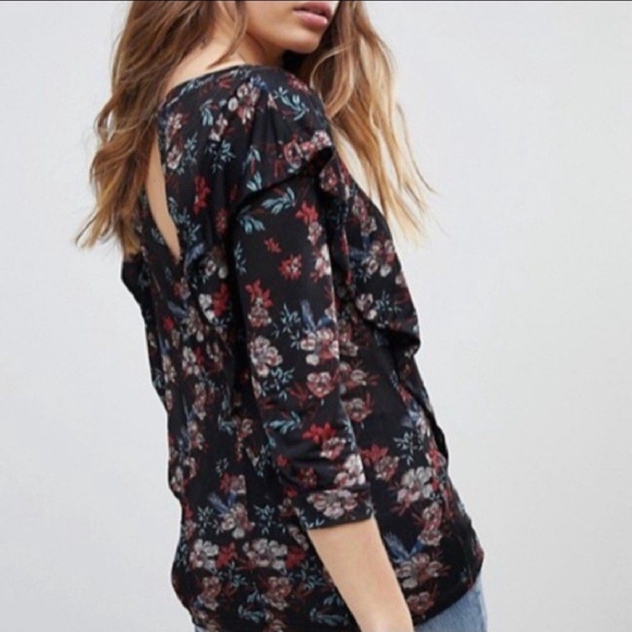 FREE PEOPLE x ASOS Dock Street Femme Ruffle Top NEW - Picture 10 of 16